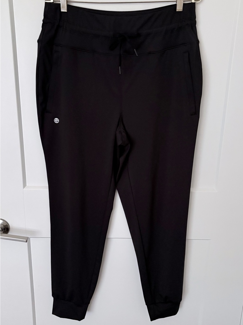 G Gradual Black High Waisted Joggers with Zipper Pockets – Size XL